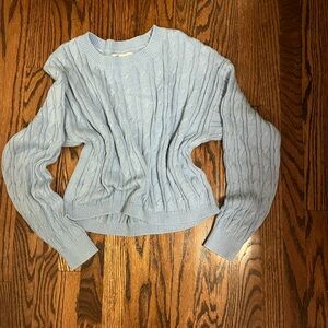 Hollister Soft Blue Knit Sweater